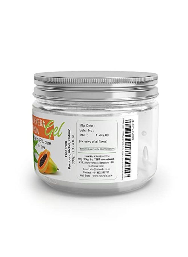Naturalis Essence Of Nature Aloe Vera Gel With Papaya- 100% Pure Natural- Reduces Dark Spots And Even Tone Skin (300 Gram)  - Image 4