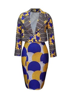 Generic Women's Suit Casual Blazer Coat And Skirt Multicolour  - Image 1