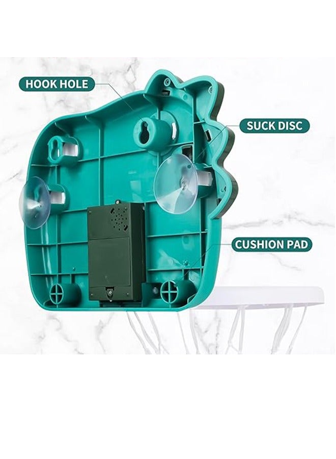 فن كوخ طوق كرة السلة الداخلي ، طوق كرة السلة الديناصور الصغير ، طوق كرة السلة المحمول مع لعبة إرم الحلقة ، لعبة كرة السلة للوالدين والطفل قابلة للتعديل للبنين والبنات والمراهقين - Image 3