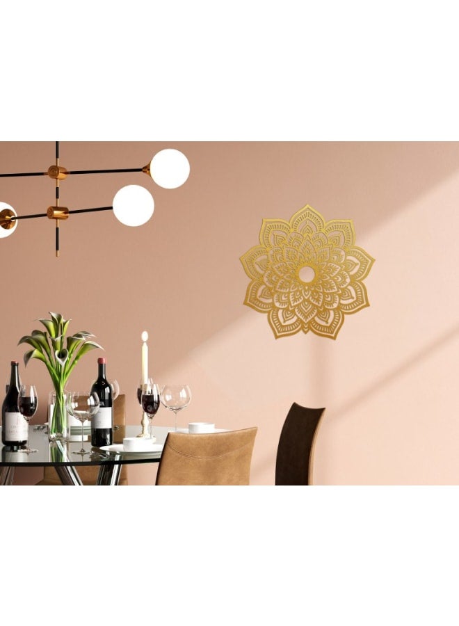 هوم جاليري مجموعة فنون جدارية خشبية من ماندالا التنوير - Image 3