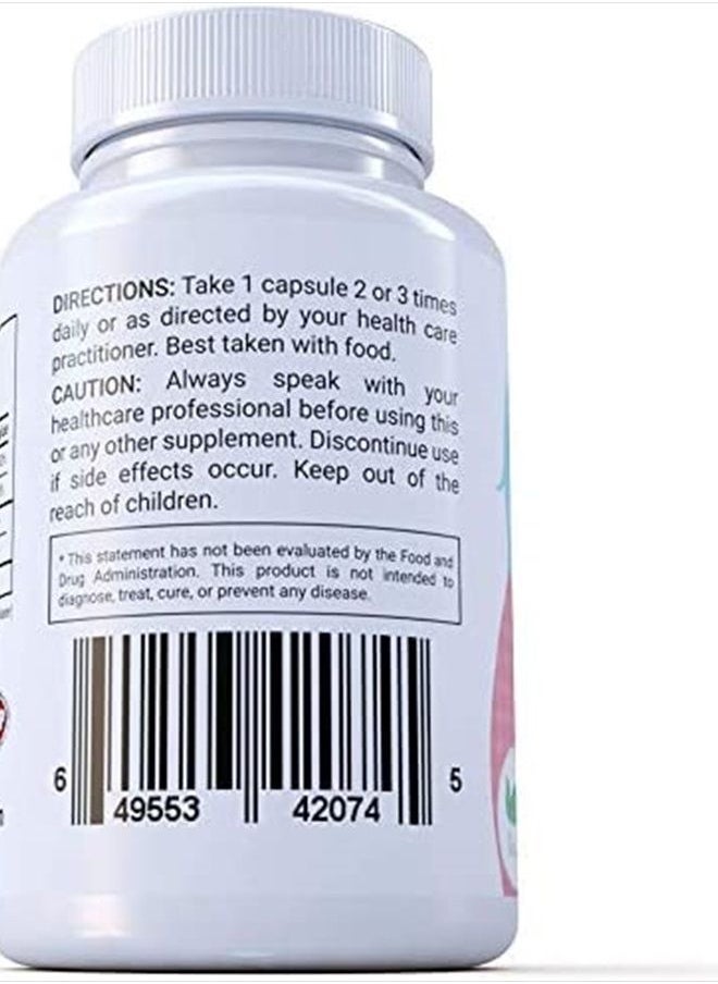 Basic Vigor - Maternal Balance Vitamin B6 25mg for Pregnancy, Plus Ginger & Zinc. 90 Easy Swallow Veggie Capsules - Image 1