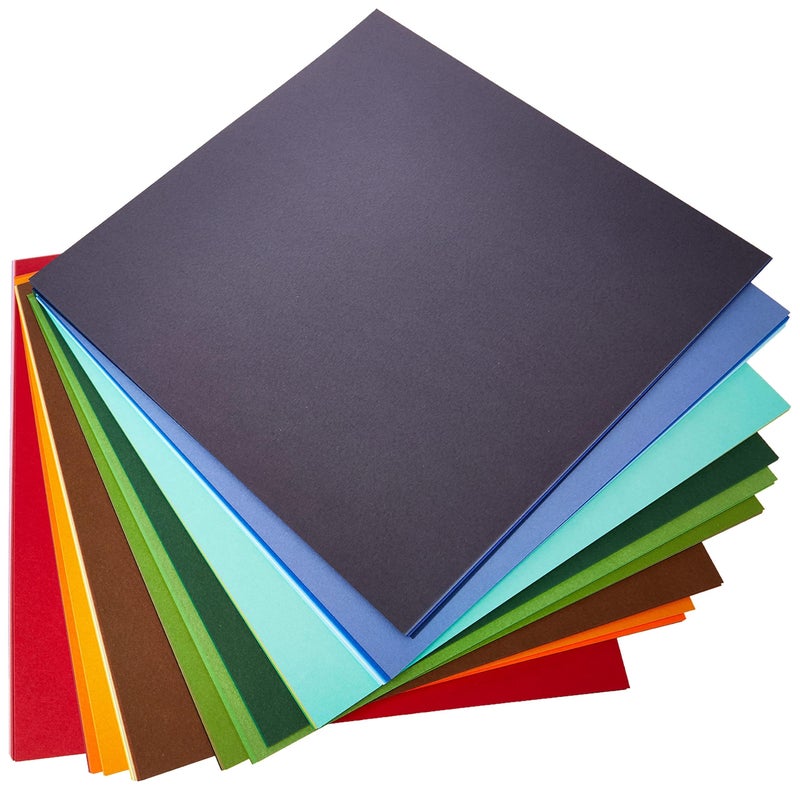 Docrafts 12 x 12Inch Solid Premium Cardstock Colossal Capsule Pack of 75