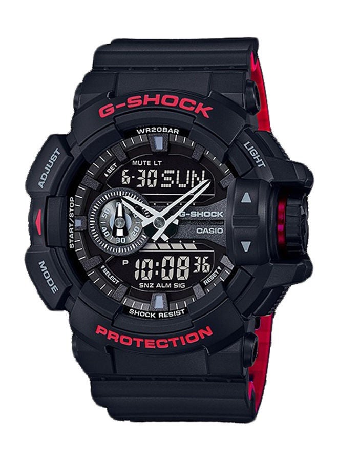 CASIO G_Shock Resin Analog+Digital Wrist Watch GA-400HR-1ADR - Image 1