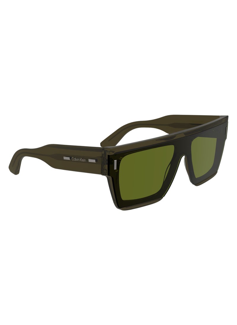 CALVIN KLEIN FULL RIM ACETATE SQUARE CALVIN KLEIN SUN CK24502S  5518 (330) KHAKI  - Image 3