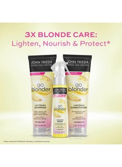 John Frieda John Frieda Go Blonder Lightening Spray, Controlled Hair Lightener to Gradually Lighten Hair, with Citrus and Chamomile BlondMend Technology, 3.5 Oz  - Image 4