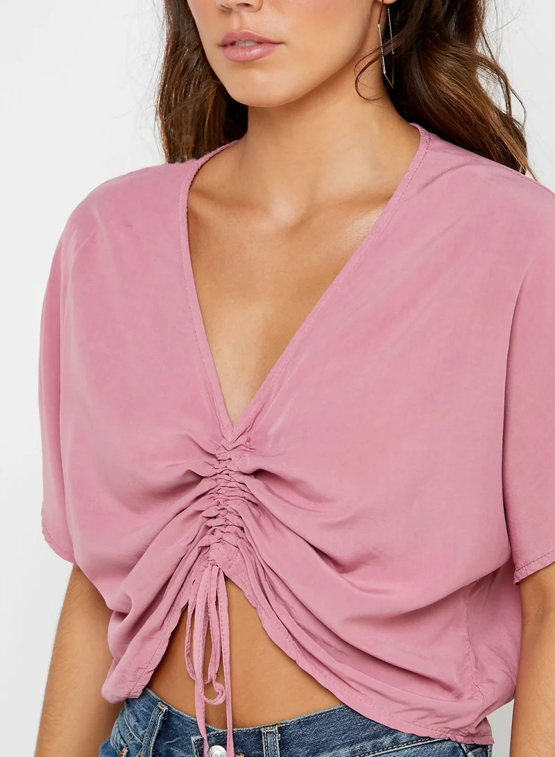 Ginger Ruched Front Top