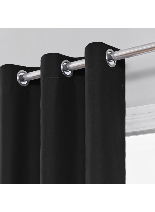 2pcs Simple Winter Insulation Thick Curtains, Blackout Insulation Noise Reducing Curtains, Modern Home Decoration Door Curtains，Rod Pocket，Suitable For Bedrooms, Living Rooms, Kitchens - Image 5