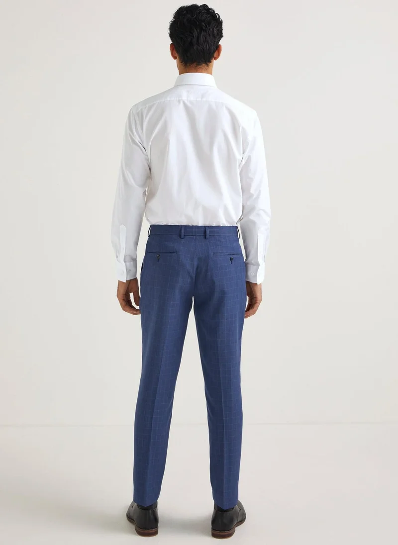 ماتلان قميص أبيض بأكمام طويلة بقصة عادية سهل العناية من تايلور آند رايت