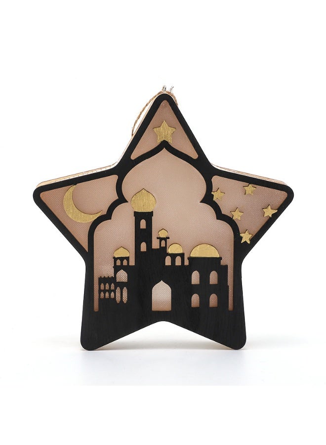 Nariele Wooden Atmosphere Shaped Lamp For Bedroom - Image 1