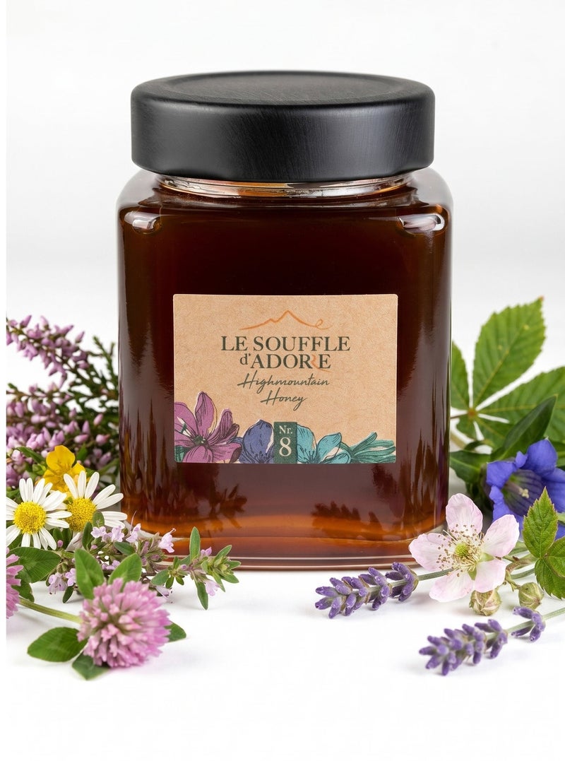 Le Souffle d'Adore Premium High-Mountain Forest Honey 100% Natural – 250g Glass Jar | Le Souffle d’Adore - Image 1