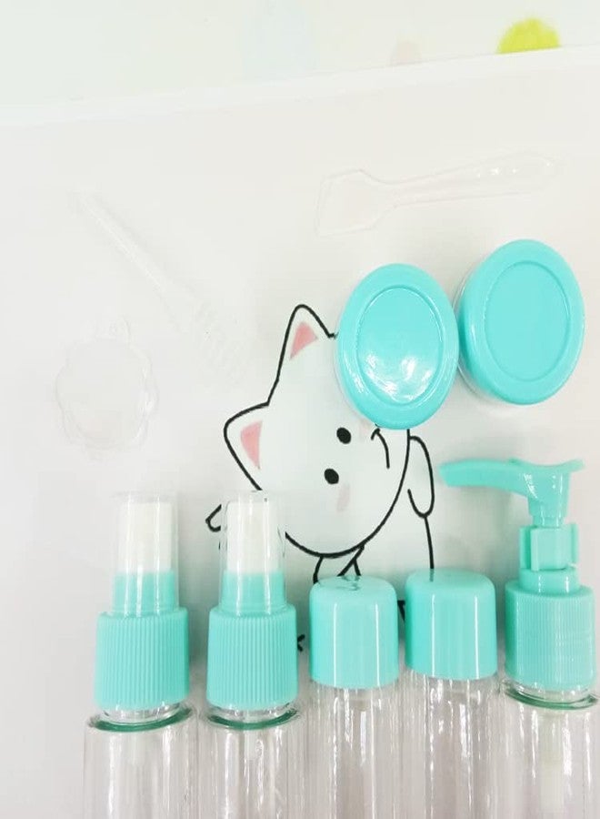 RIVUGJA 7-Pcs Travel Bottles Kit, Portable Refillable Toiletry Containers Set, Leak Proof Cosmetic Containers for Lotion, Shampoo, Cream, Soap, Total Jars for Cream - Image 3