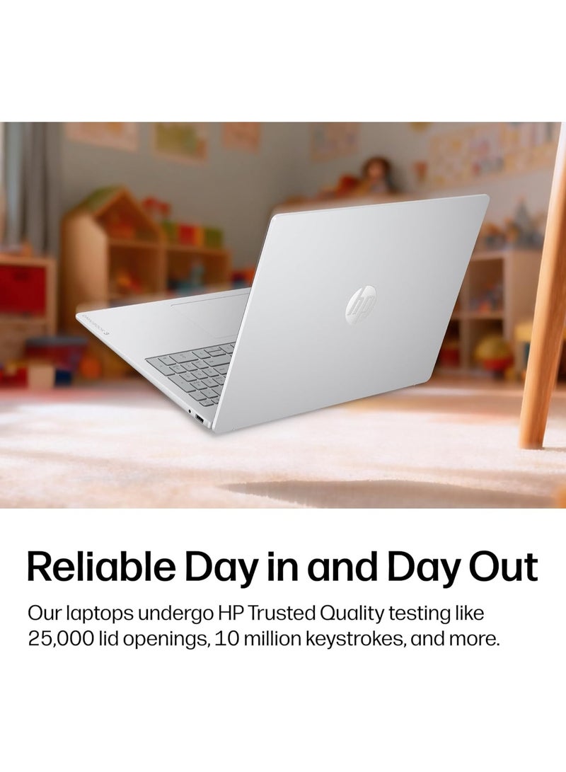 HP OmniBook 3 16 inch Laptop PC, 2K Touchscreen, AMD Ryzen 5 40, 16 GB RAM, 1TB SSD, AMD Radeon 610M GPU, Windows 11 Home English Glacier Silver - Image 4