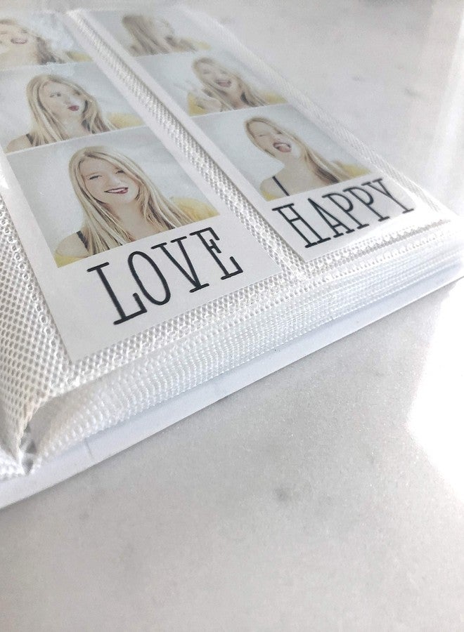 SMILE&WAVE Photo Booth Photo Album - For Wedding or Party- Holds 120 Photobooth 2x6 Photo Strips - Slide In (WHITE) - Image 2