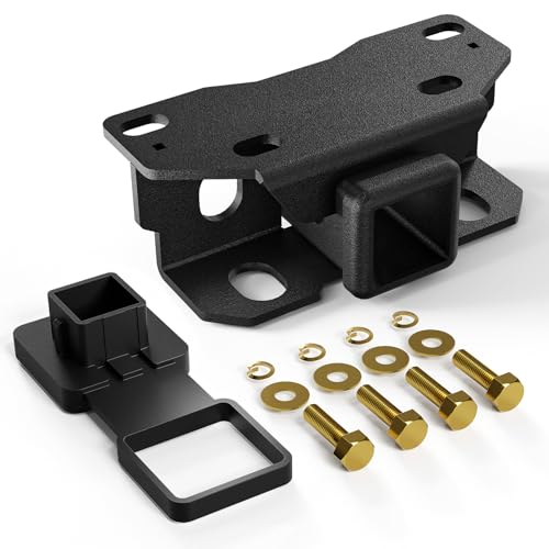 YZONA Tow Hitch 2 Inch, for Lexus GX460 Tow Hitch, 2 Inch Receiver, Class 3 Trailer Hitch Compatible with 2010-2024 Lexus GX460 GX 460 Hitch Receiver with Cover, Black Power Coat Towing Combo - Image 1