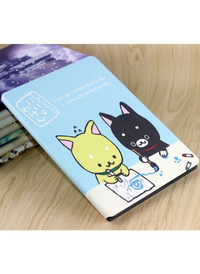 Generic - Suitable For M2 10 Inch Protective Case Leather Case Reading Tablet Case M2-A01W Case M2-A01L Case Super-Color:Peach Blossom Landscape Painting + Tempered Film-Applicable Models:M2 10inch - Image 1