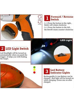 PARSPAR PARSPAR 45 in 1 Wireless Screwdriver Drill Machine with Reversible Function for Home DIY Use Cordless Rechargeable Electric Screwdriver Set Tools Kit 1Pcs Multicolor  - Image 4