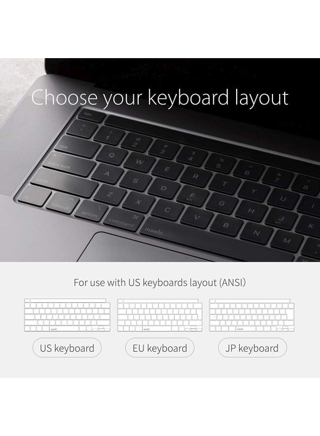 Moshi ClearGuard Keyboard Protector For MacBook With Touch Bar Clear - Image 4