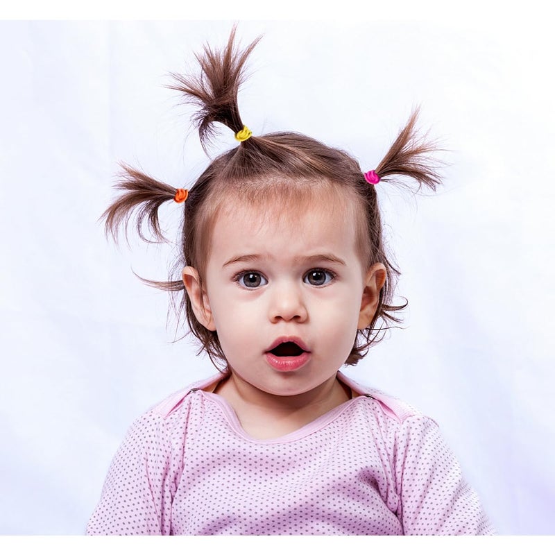 WillingTee 200PCS Small Hair Ties,No Crease Baby Hair Ties,Elastic Hair Ponytail Holder Hair Accessories for Baby Girls Infants Toddlers Kids - Image 4