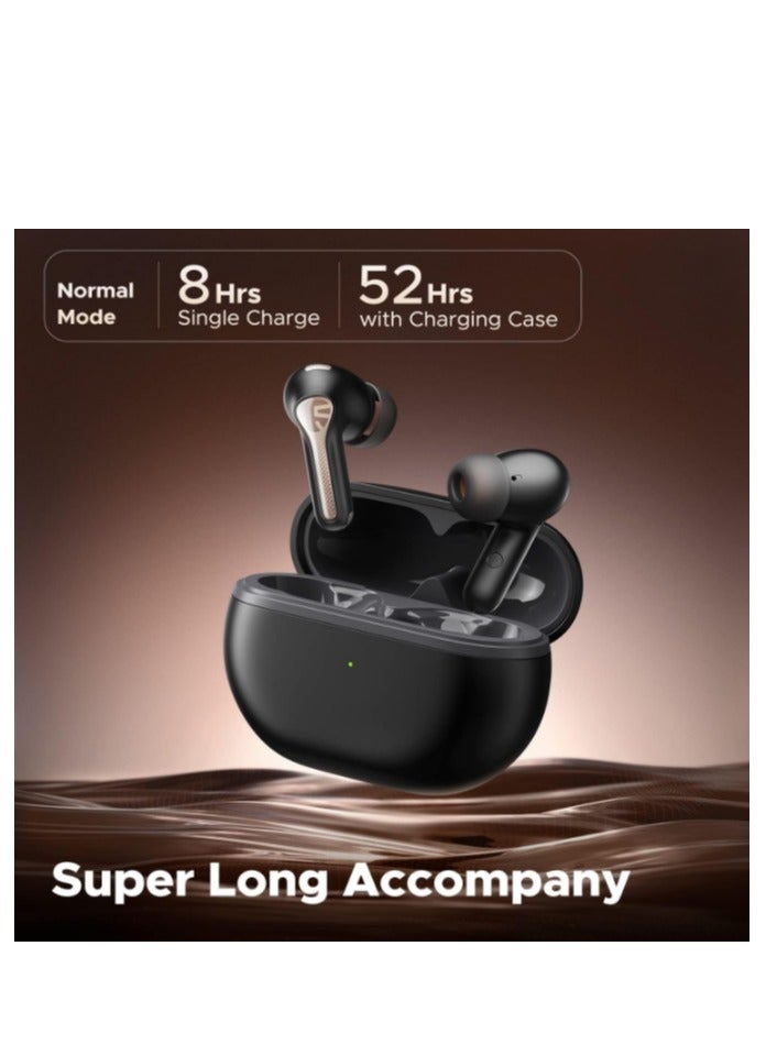 SoundPEATS Wireless Bluetooth Earbuds Capsule3 Pro, Hi-Res Audio Headphones with LDAC, Hybrid Active Noise Cancellation Earphones, 6 Mics, Transparency Mode, Game Mode, 52H Playtime with Case Black - Image 5