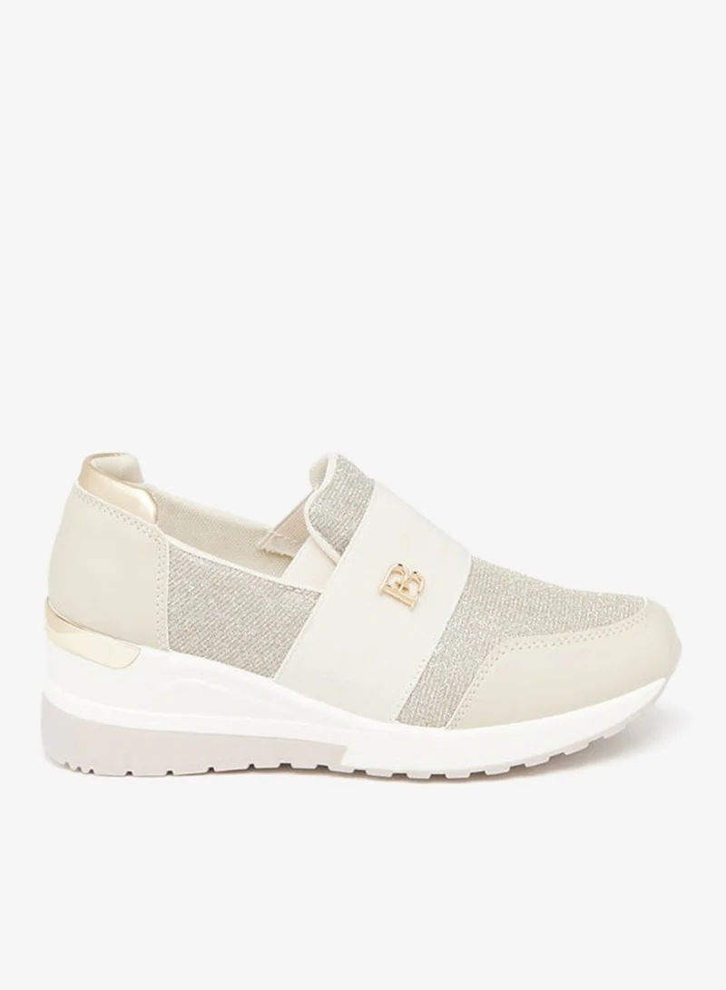 Womens Textured SlipOn Low Ankle Sneakers