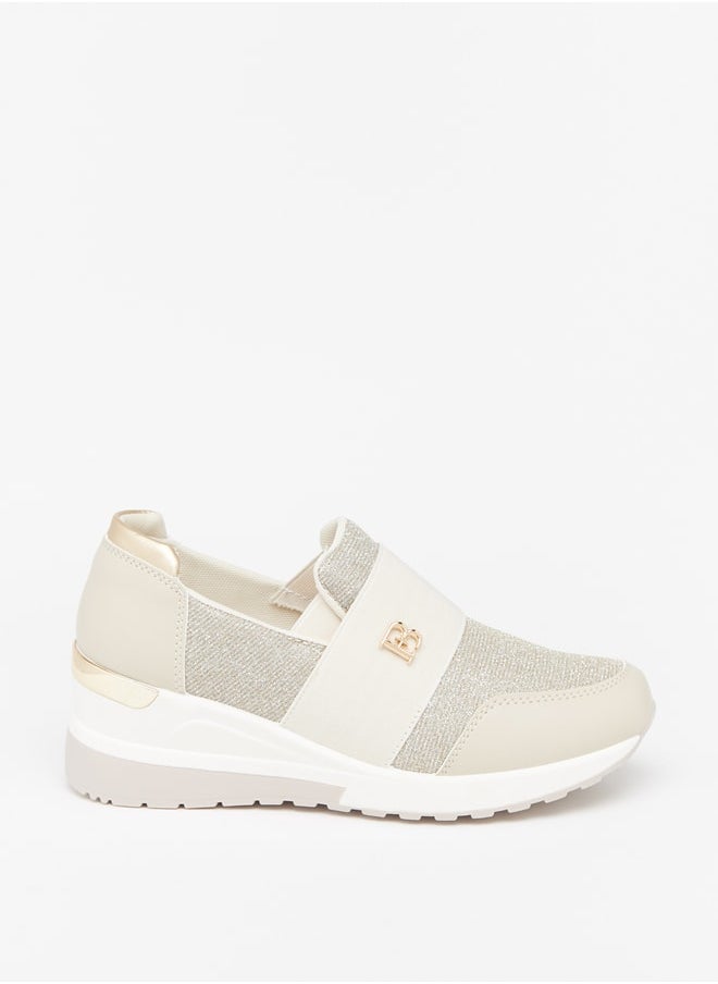 Flora Bella By Shoexpress Womens Textured SlipOn Low Ankle Sneakers  - Image 1