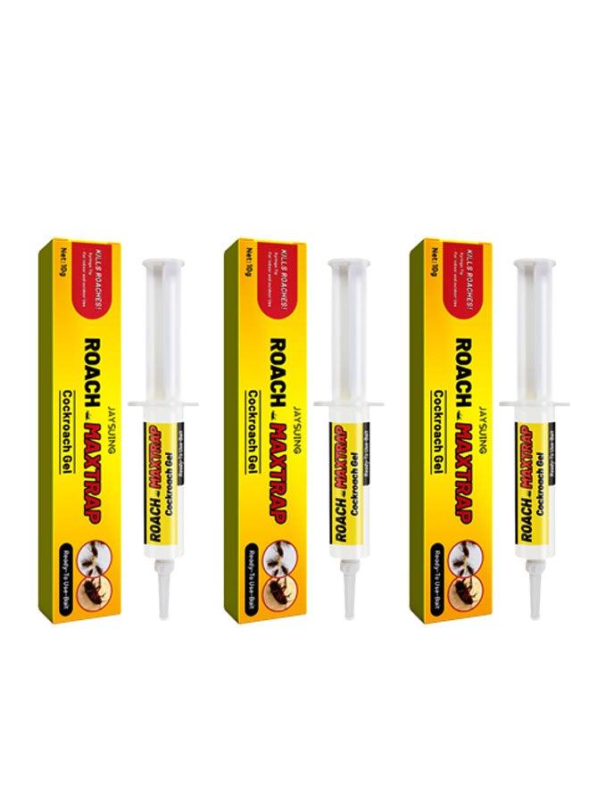 Jaysuing 3pcs Cockroach Killer Gel Bait 30ml - Image 1