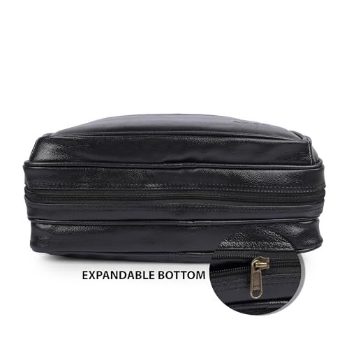 ADISA Laptop Messenger Office Bag Briefcase for Work for Men (LB6051-BLA) - Image 3