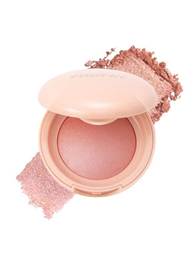 PHOFAY Luminous Blush Powder-Multi-Use Formula, Ultra-Fine & Smooth, Longer-Lasting Wear with Natural Luminous Glow (04#) - Image 1
