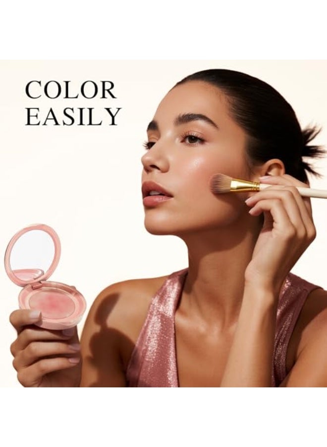 PHOFAY Luminous Blush Powder-Multi-Use Formula, Ultra-Fine & Smooth, Longer-Lasting Wear with Natural Luminous Glow (04#) - Image 4