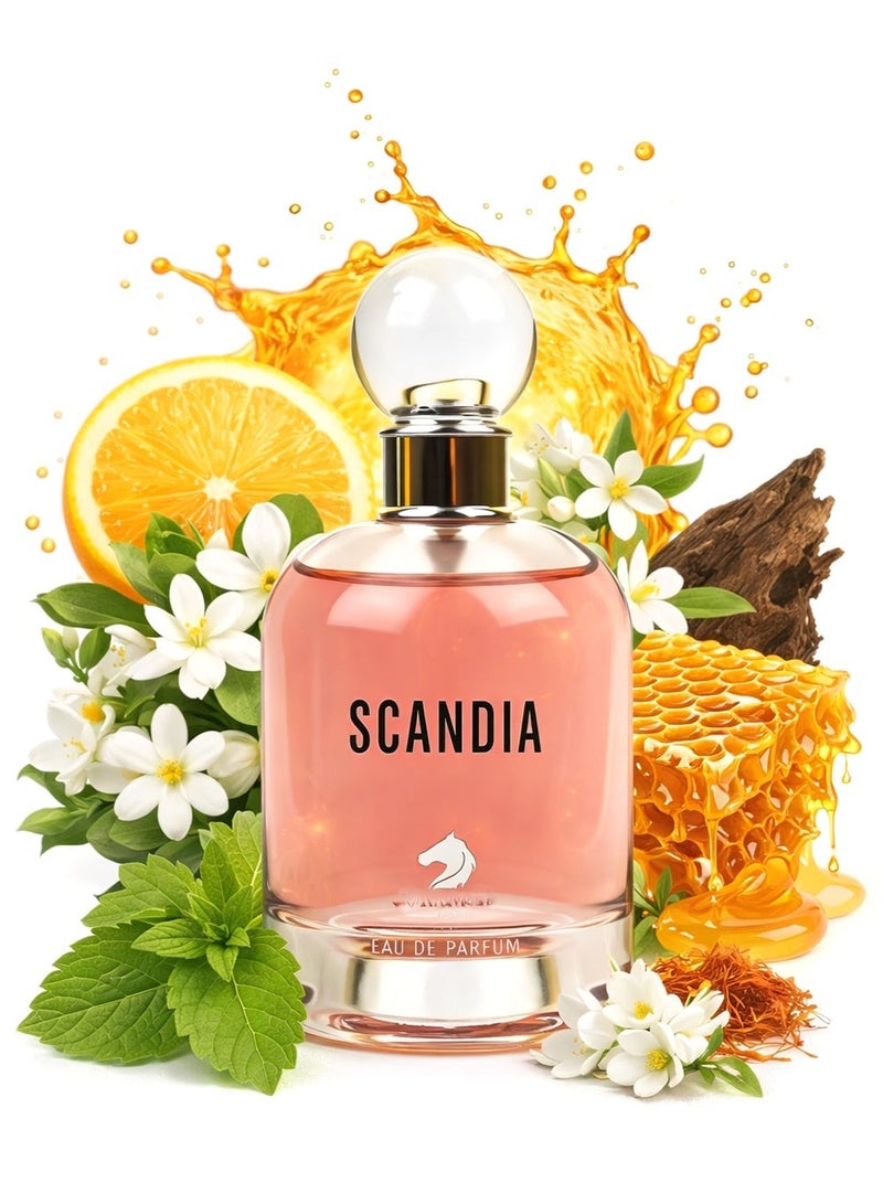 Cavalier Perfume Elegant Women’s Perfume The Cavalier Scandia Eau de Parfum 100 ml | Sweet and White Floral Fragrance with Honey, Woody & Patchouli | Long Lasting Perfume for Women - Image 1