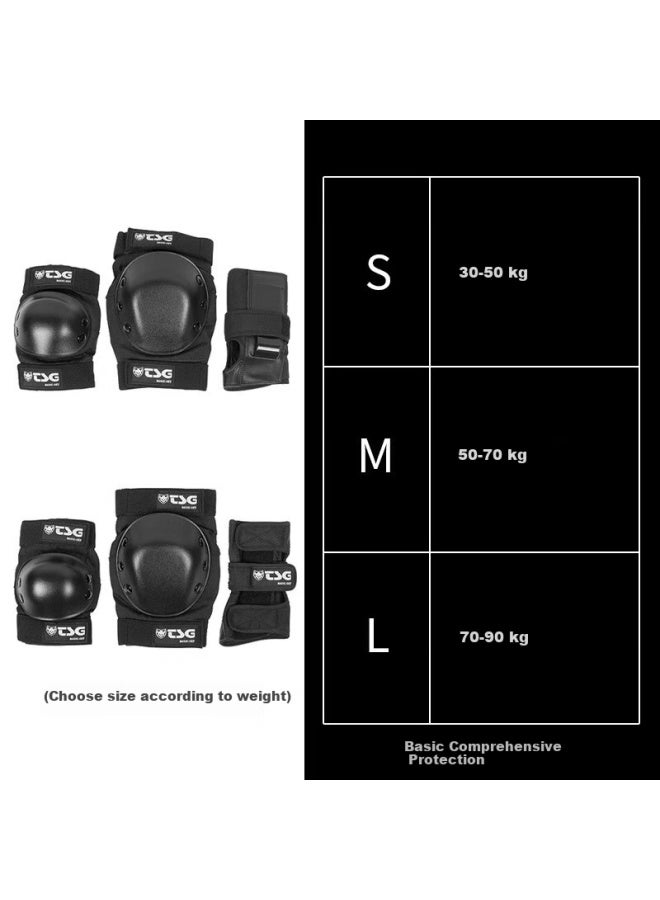 Tsg Professional Protective Gear Set 6-piece For Skateboarding Roller Skating Longboarding Land Surfing L - Image 1
