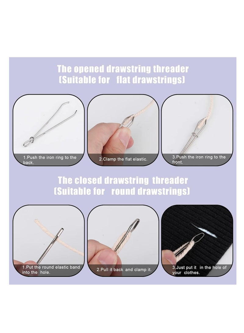 25 Pcs Sewing Needle Threaders Kit, Tweezers, Seam Opener, Thimble, Scissors with Box - Image 4