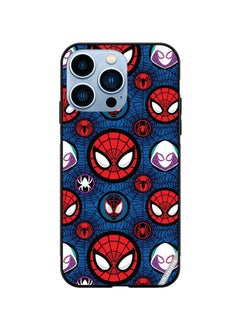 Protective Case Cover For Apple iPhone 13 Pro Max Spiderman Design Multicolour