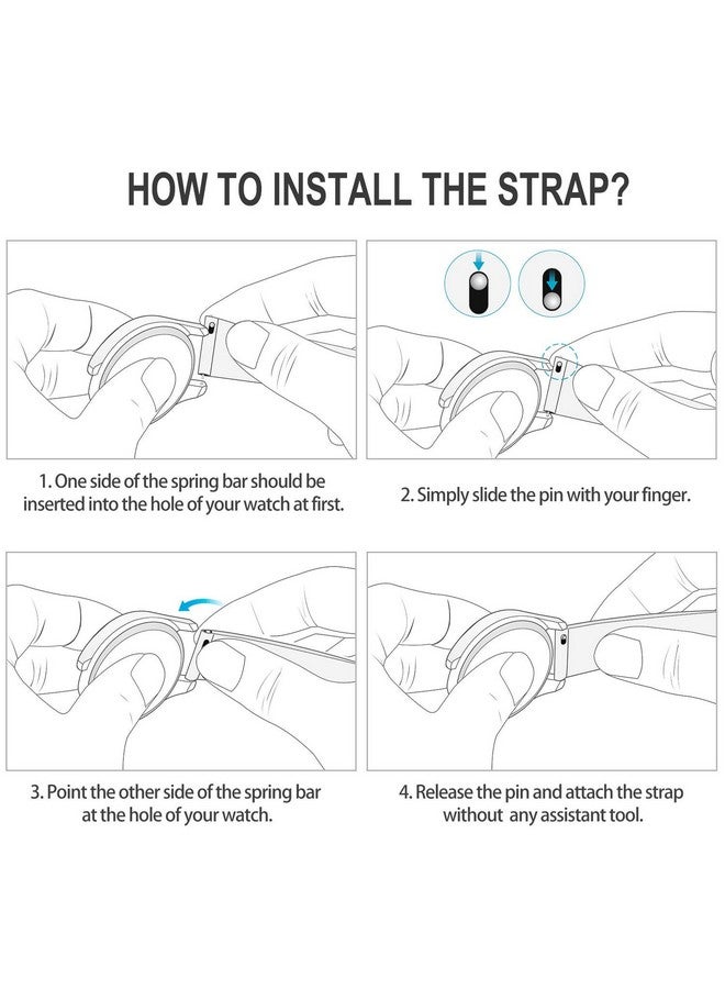 فولموزا أحزمة ساعة Fullmosa المصنوعة من الجلد المدبوغ بألوان متدرجة مقاس 22 مم لساعة Samsung Galaxy Watch 3 مقاس 45 مم، حزام ساعة سريع الفك لـ Fossil Gen 6/Amazfit GTR مقاس 47 مم/One Plus (46 مم)/Noise Colorfit - لون القهوة - Image 4