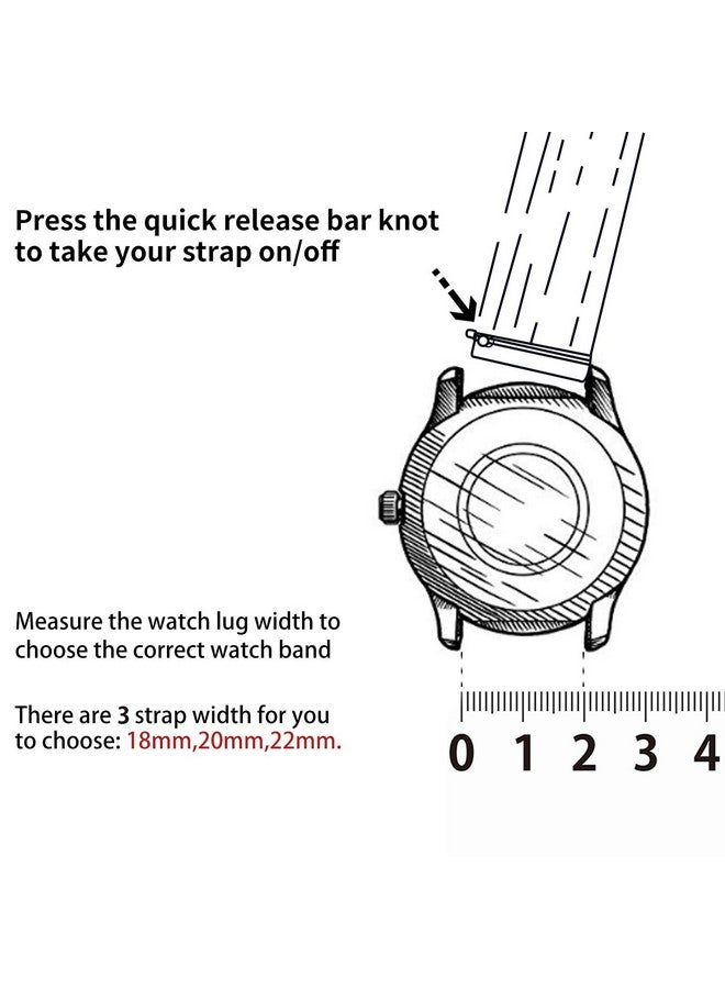 فولموزا أحزمة ساعة Fullmosa المصنوعة من الجلد المدبوغ بألوان متدرجة مقاس 22 مم لساعة Samsung Galaxy Watch 3 مقاس 45 مم، حزام ساعة سريع الفك لـ Fossil Gen 6/Amazfit GTR مقاس 47 مم/One Plus (46 مم)/Noise Colorfit - لون القهوة - Image 3