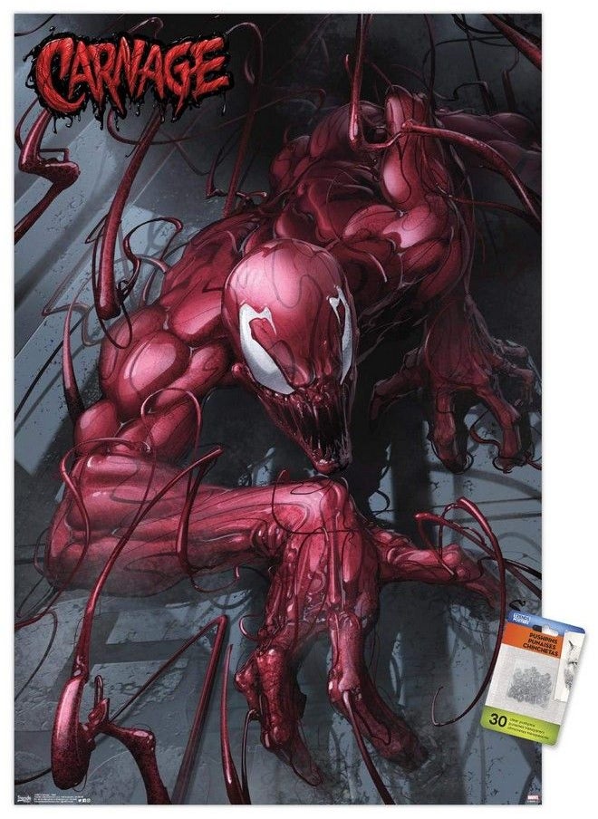 Marvel Comics Carnage Wall Wall Poster With Push Pins - pzsku/Z268FCC11196999F11BF6Z/45/_/1680517667/b14f9bc4-97d4-4e48-bfaa-3c6ac82ca467