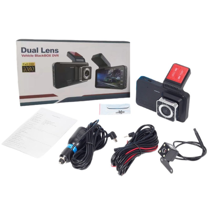 H91 4-Inch Driving Recorder Hd Dual Lens Dual Recording Reversing Image Car Dvr - Image 4