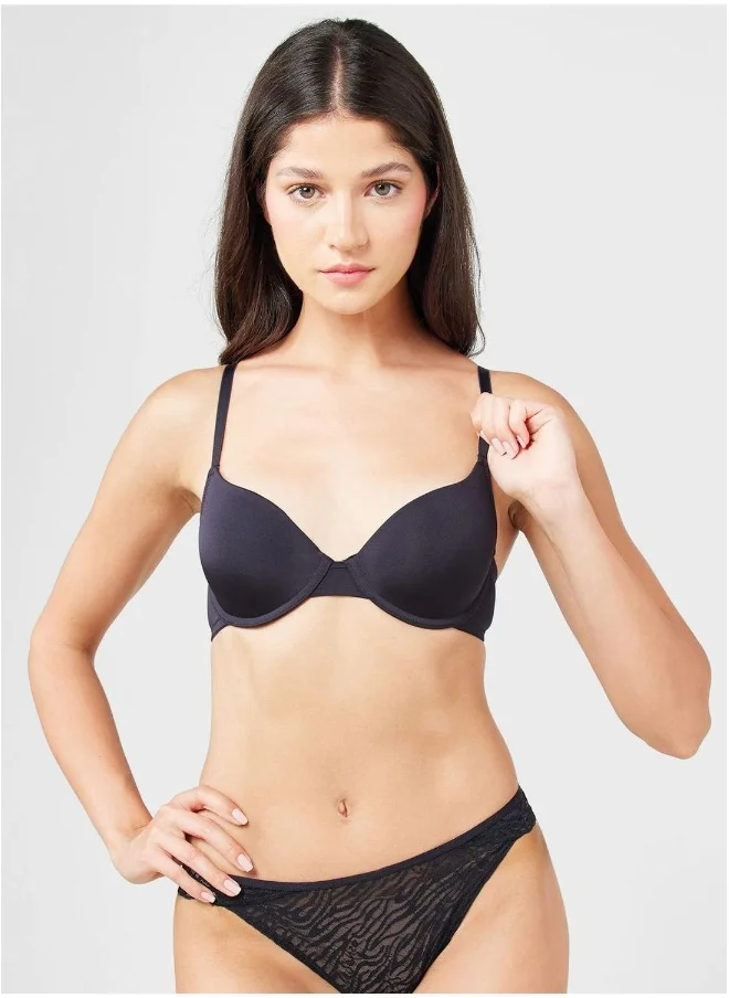 لا سينزا Lace Detail High Leg Brief