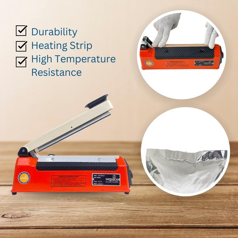 Smartpack Adhesive Teflon Tape Roll For Packaging of Sealing Machine Spare Parts | Adhesive, Heating, Heat Masking, Industrial Coated Glass Tape | 1 Roll 15MM X 10M - Image 4