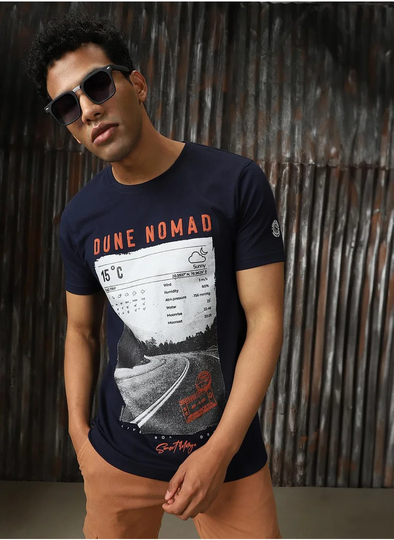 HIGH STAR Men Navy Tshirts