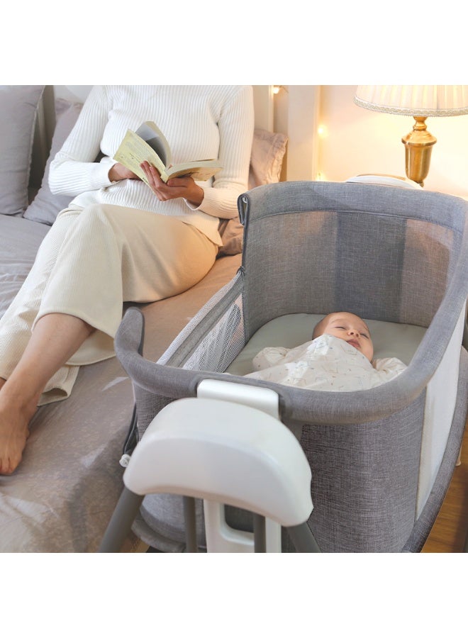Mastela Music 4in1 Bedside Crib Sleeper Electric Baby Bassinet Swing Beside Sleeper Baby Cradle for Baby Easy to Assemble Bassinet for Newborn/Infant - Image 5