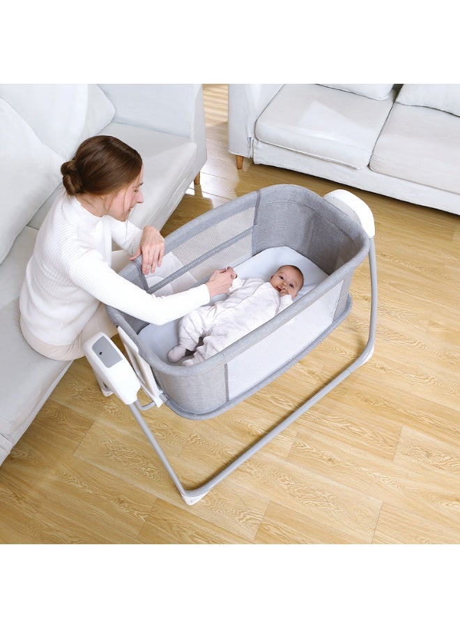 Mastela Music 4in1 Bedside Crib Sleeper Electric Baby Bassinet Swing Beside Sleeper Baby Cradle for Baby Easy to Assemble Bassinet for Newborn/Infant - Image 3
