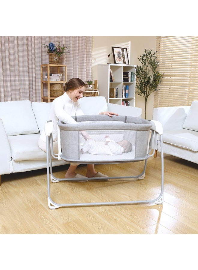 Mastela Music 4in1 Bedside Crib Sleeper Electric Baby Bassinet Swing Beside Sleeper Baby Cradle for Baby Easy to Assemble Bassinet for Newborn/Infant - Image 4