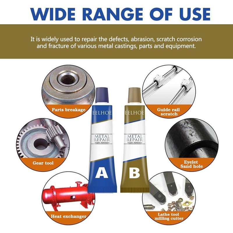 Foloose AB Glue - Casting, Steel, Metal, Glass, Ceramics Welding & Repair Adhesive - 80g - Image 3