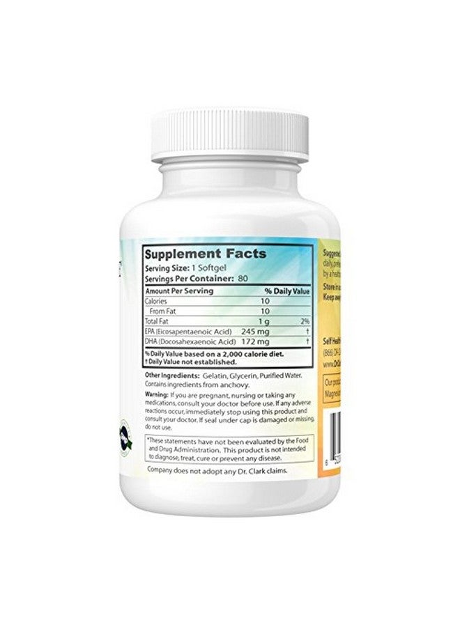 Dr Clark Store Omega-3 Icelandic Fish Oil Supplement - 1000mg, 80 Softgels, Supports Heart, Brain & Joint Health - Image 4