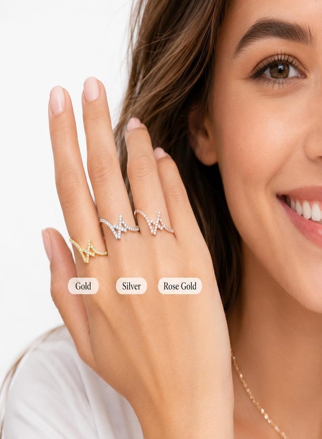 LevyPan 14K Gold Plated Cross Statement Rings for Women - Image 2