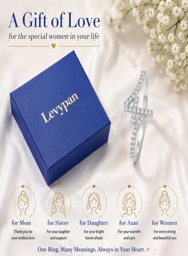 LevyPan 14K Gold Plated Cross Statement Rings for Women - Image 3