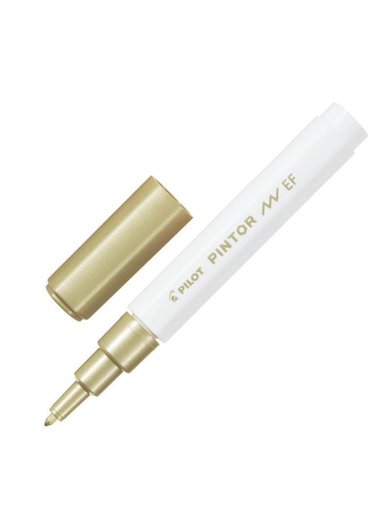 PILOT 6-Piece Pintor Water Based Paint Marker Extra Fine 0.7mm Tip Metallic Colours - Image 3