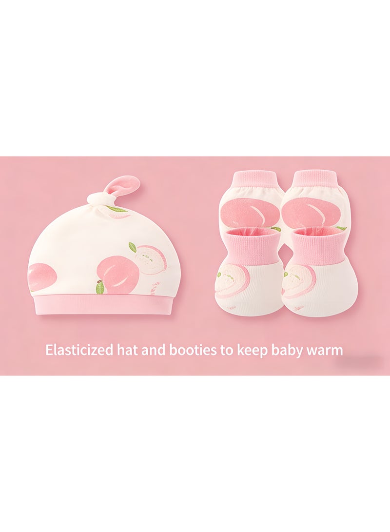 19PCS مجموعة هدية الطفل حديث الولادة ، مجموعة هدية Layette حديث الولادة للأولاد والبنات ، ملحقات الملابس الأساسية للأطفال مع بطانية الطفل ، للربيع الصيف الخريف الشتاء أربعة مواسم - Image 4