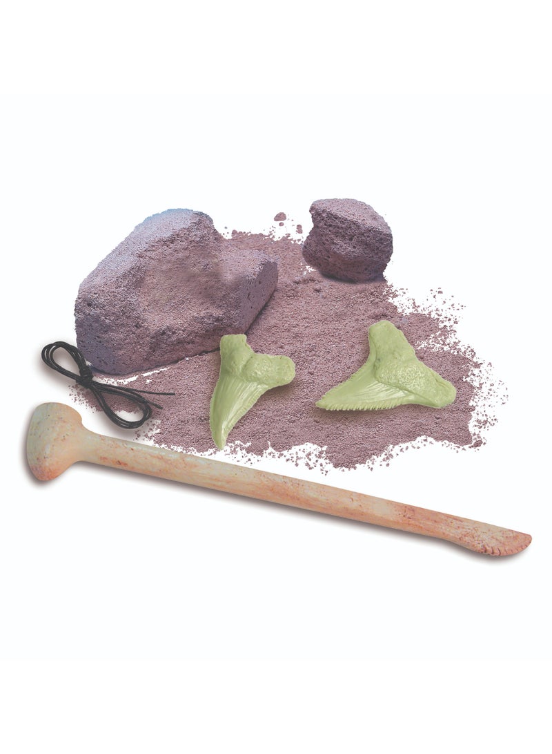 4M Dig & Glow Shark Tooth â€“ Excavate and Discover a Glow-in-the-Dark Fossil â€“ STEM Science Kit for Kids Ages 5+ â€“ Learn Paleontology Through Hands-On Fun / 00-05918 - Image 2